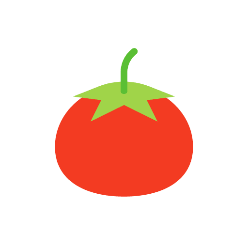 Tomato vegan food and restaurant farming and gardening icon