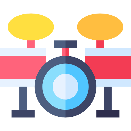 Drum set music orchestra drum set icon