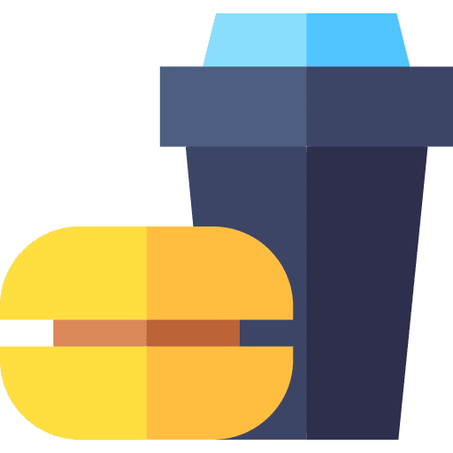 Fast food junk food fast food soda icon