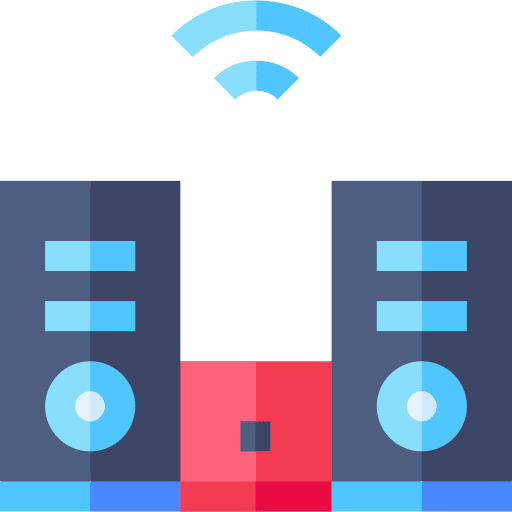 Stereo speakers tool audio icon