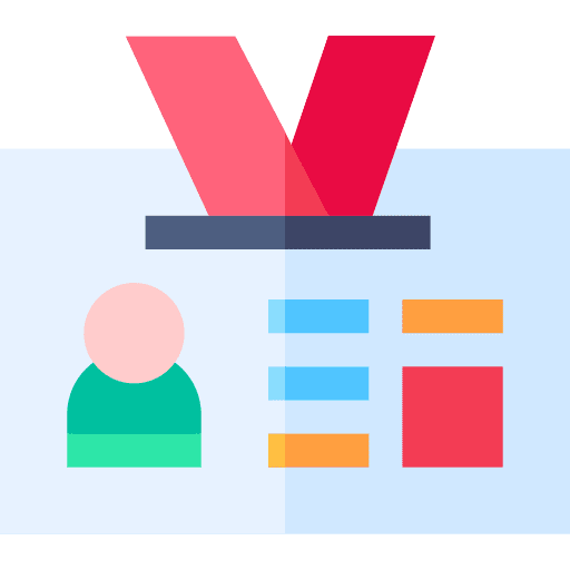 Id card user identity business icon