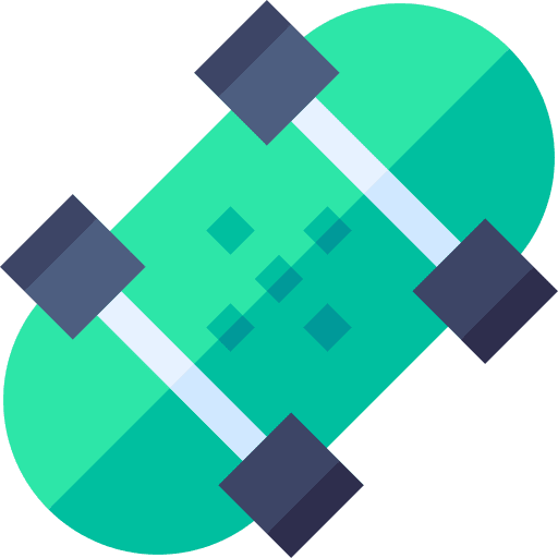 Skateboard skater transport sport icon