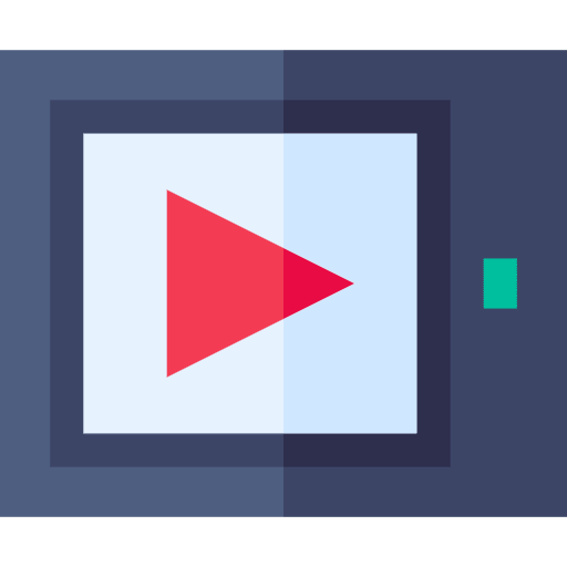 Tablet technology player media icon