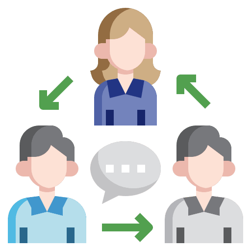 Team support assistance members user icon