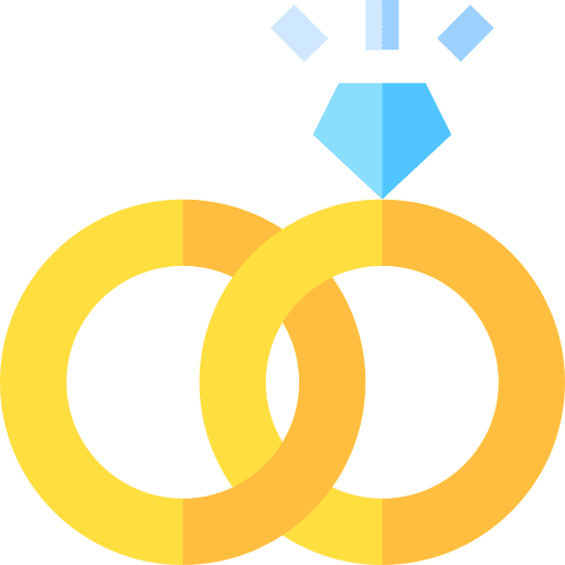 Wedding ring love and romance wedding rings wedding ring icon