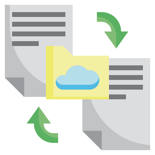 File sharing storage files and folders file sharing icon