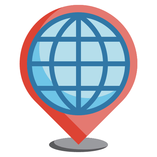 Local local website earth grid icon