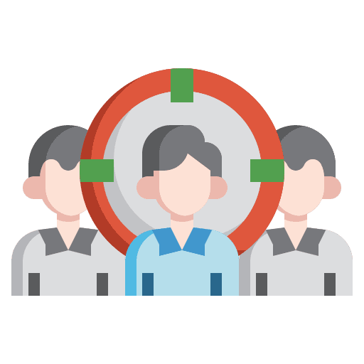Target audience marketing client icon