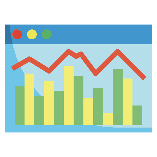 Campaign graphic seo and web statistics icon