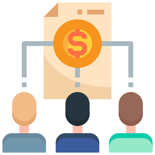 Shareholder dollar dollars shareholder icon