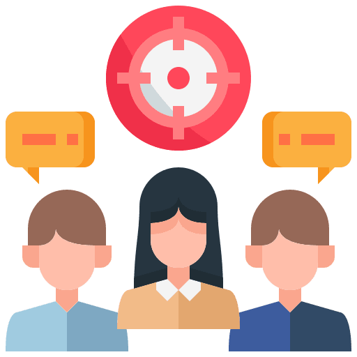 Targeting objective target retargeting icon