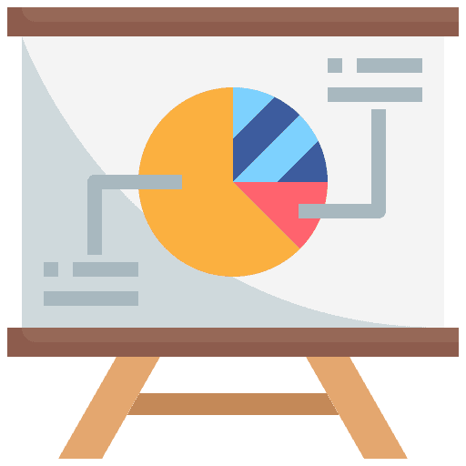 Board business and finance stand business icon