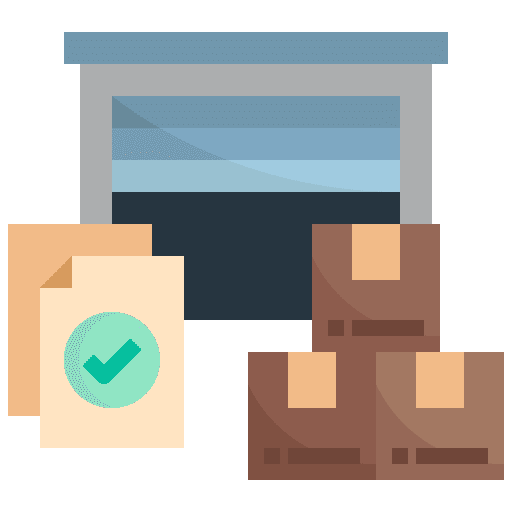 Inventory cargo inventory wholesale icon