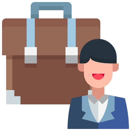 Businessman user profession job icon