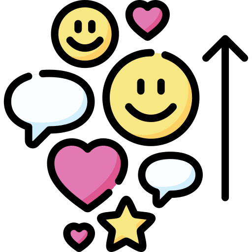 Interaction online reaction communications icon