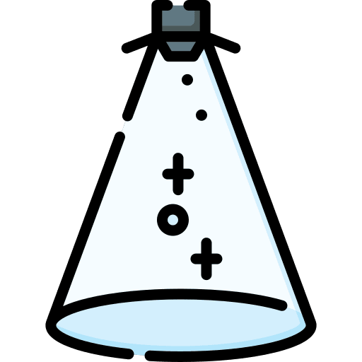 Spotlight party electronics entertainment icon