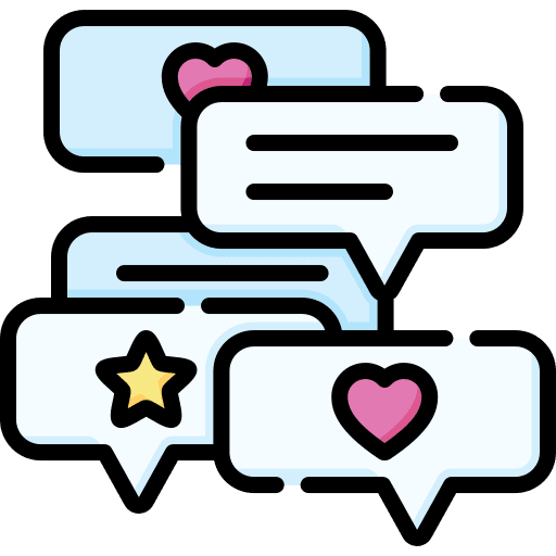 Comment reaction conversation speech bubble icon