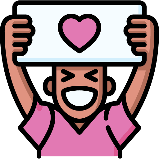 Fan avatar afro love icon