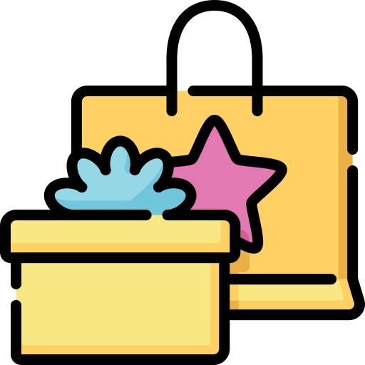 Gift box birthday present icon