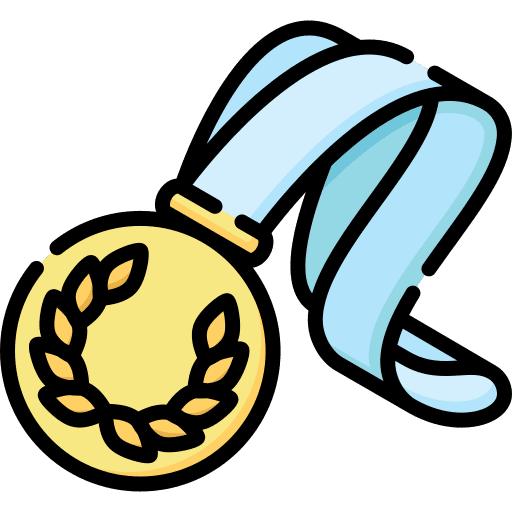 Medal sports and competition medal prize icon