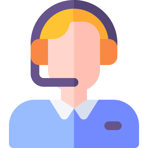 Customer service customer care professions and jobs blond icon