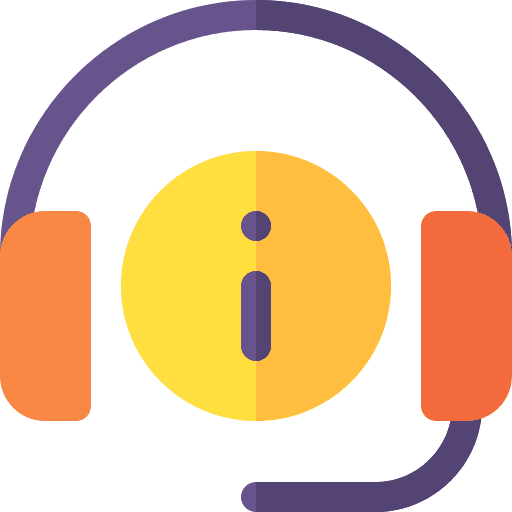 Information communications information client support icon