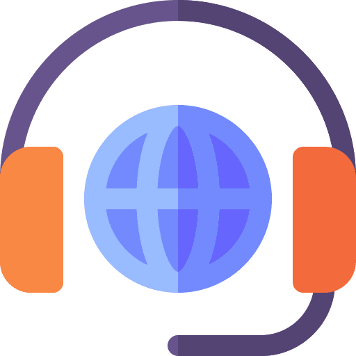 International call customer support assistance client support icon