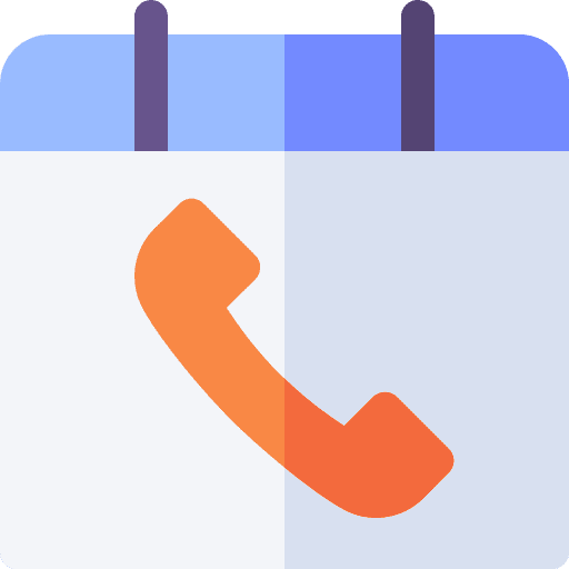 Schedule calendar phone receiver schedule icon