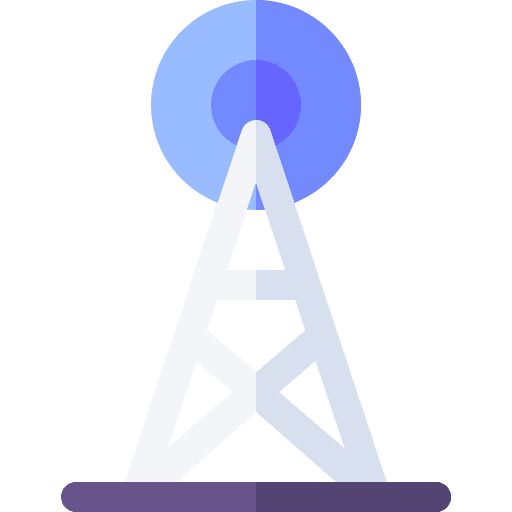 Antenna radio electronics signal icon