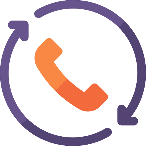 Call back phone receiver phone call communications icon