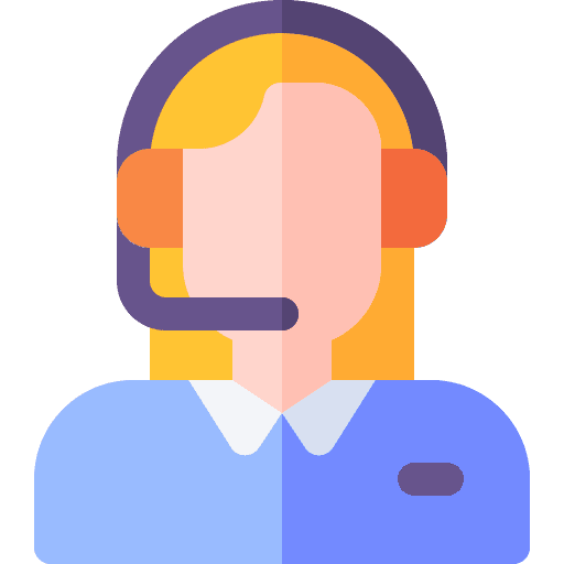 Customer service client support woman professions and jobs icon