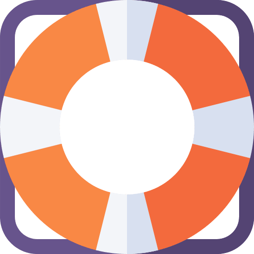 Lifesaver safety help boat icon