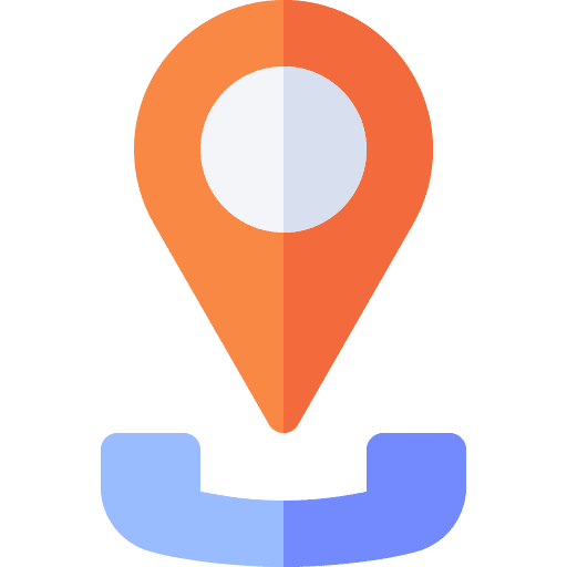 Location location telephone call communications icon