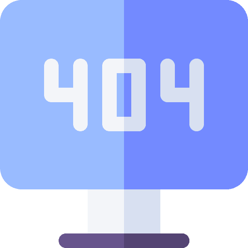 Error 404 monitor computer icon