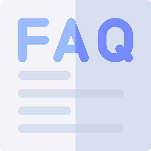 Faq question archive document icon