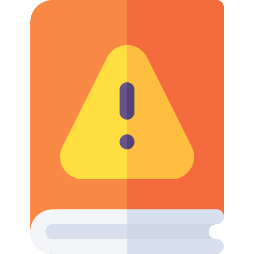 Guidebook attention exclamation mark guidebook icon