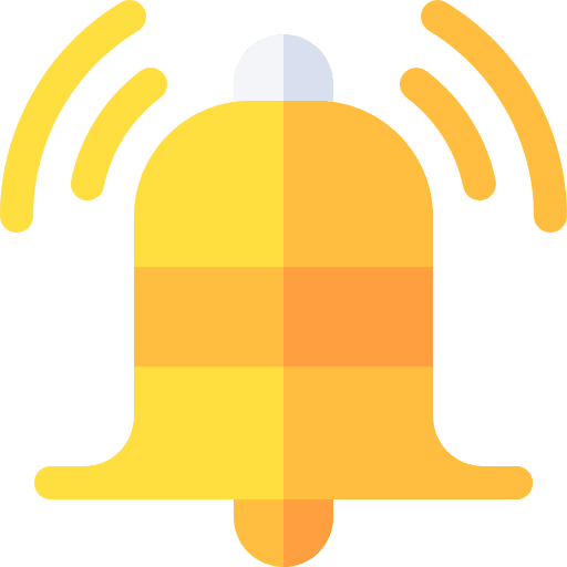 Notification alert bell ring icon