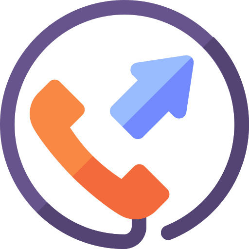 Outgoing call outgoing call communications ui icon