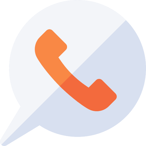 Phone call speech bubble phone receiver communications icon