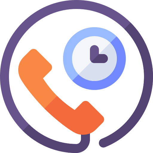 Time time telephone call call center service icon