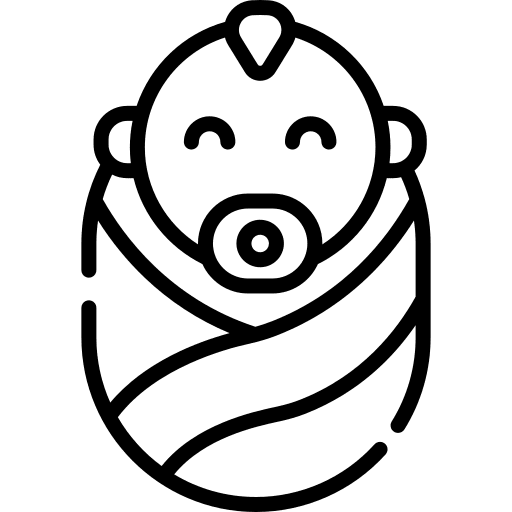 Baby pacifier healthcare and medical newborn icon