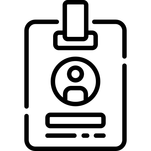 Id card identity user identification icon