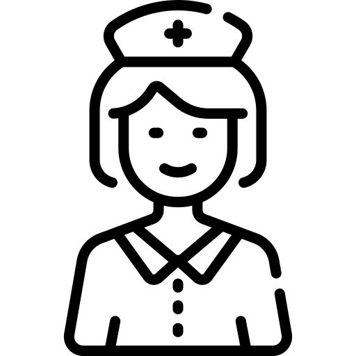 Nurse blonde hat avatar icon