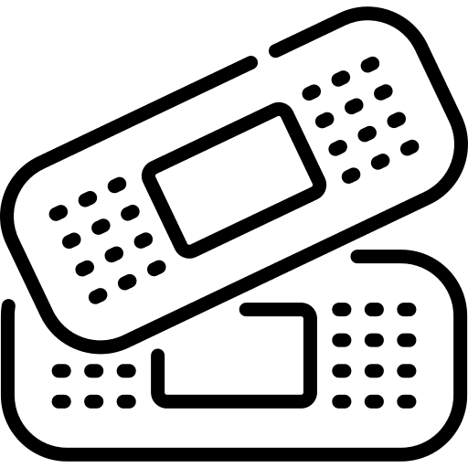 Band aid plaster patch first aid icon