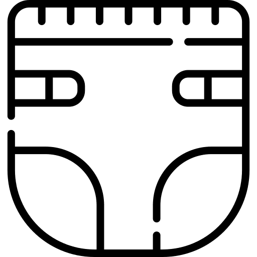 Diaper kid and baby infant underwear icon