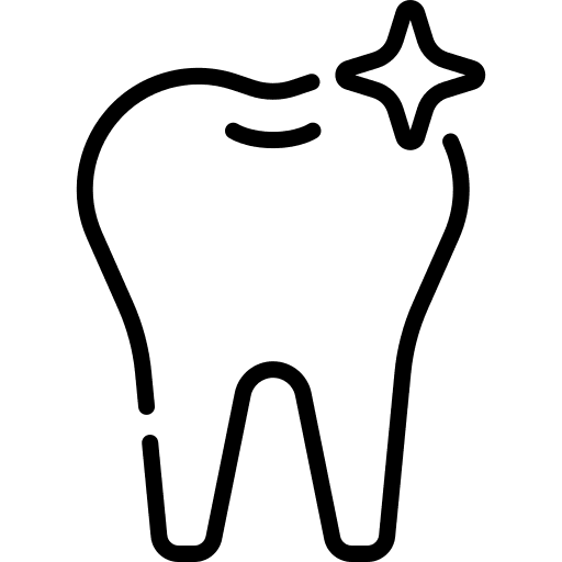 Tooth bright dental care tooth icon