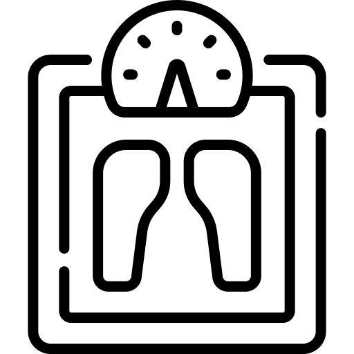 Body scale diet weighing machine wellness icon