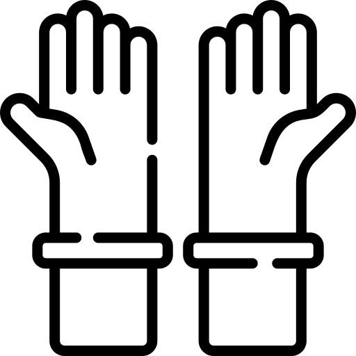 Protective gloves protective gloves safety medical tool icon