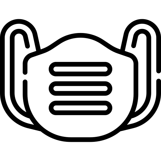 Protective mask epidemic prevention sterilization safety icon