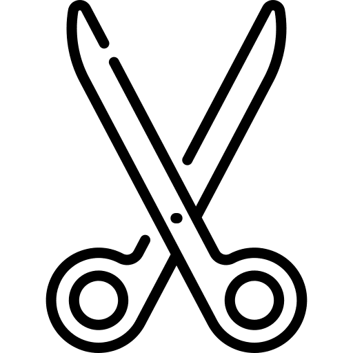 Scissors hospital surgeon medical instrument icon